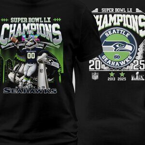 2026 Seattle Seahawks Super Bowl LX Champions 2Sided T Shirt 212